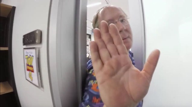 “Now, you can’t see what’s in there yet. But soon we’ll be telling you all about this.” 